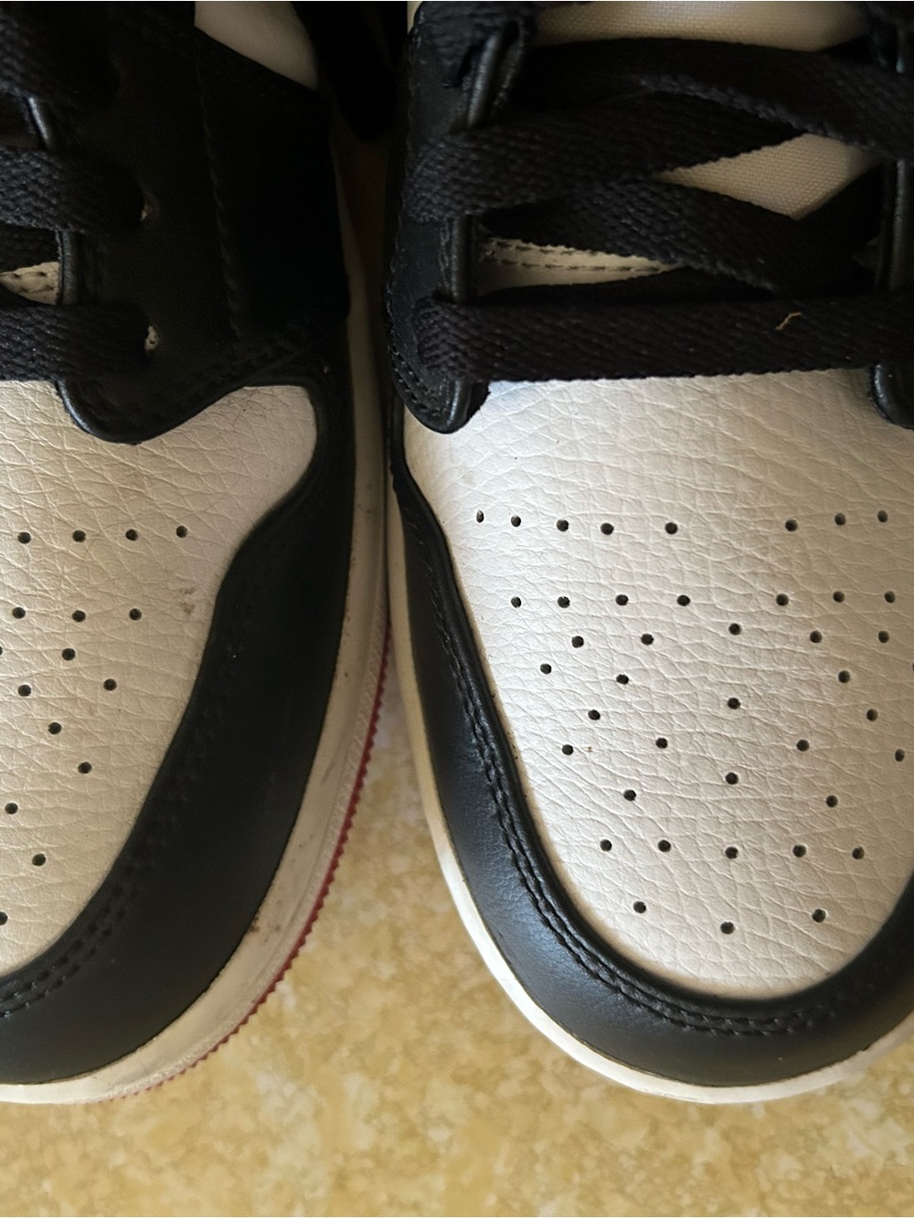Nike Jordan White, Black & Red High-Top Sneakers US 11 - Picture 4 of 7